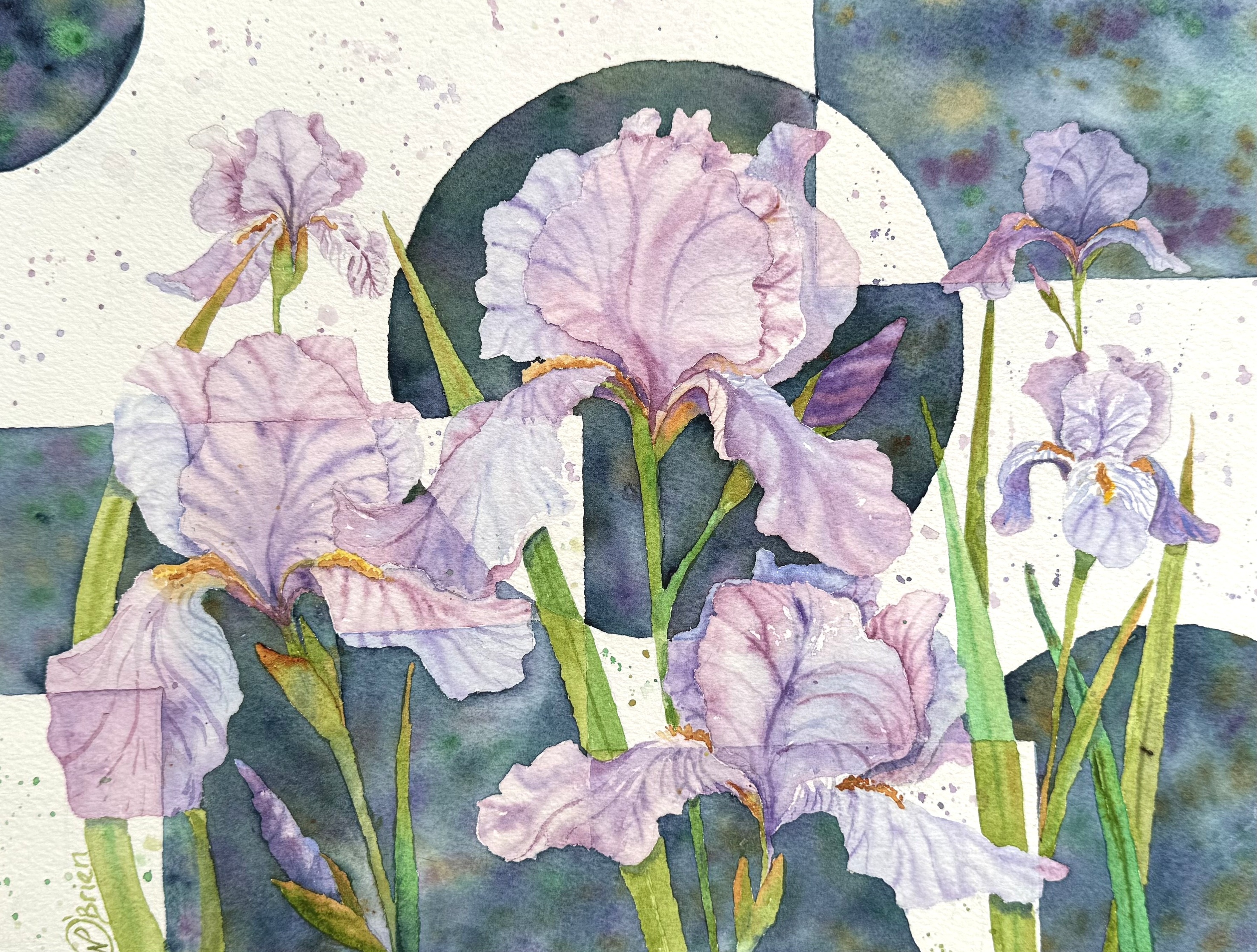 Artwork by Nicole O'Brien, part of an exhibit at the Pappajohn Biomedical Institute, Jan-March 2026.