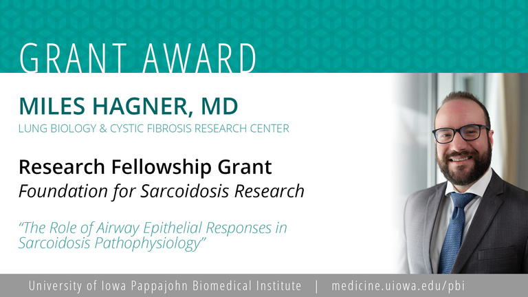 Miles Hagner wins Foundation for Sarcoidosis Grant